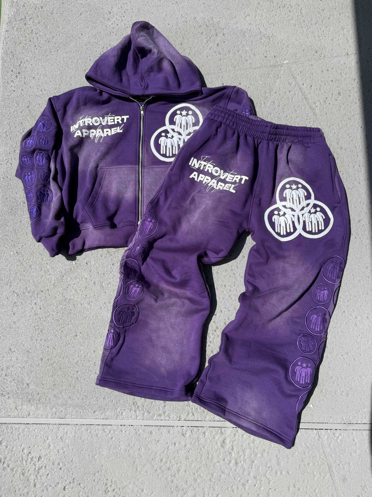 Introvert V2 Sweat Pants Purple