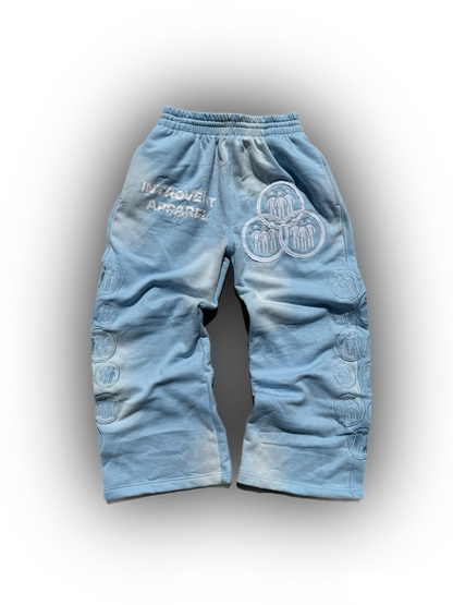 Introvert V2 Sweat Pants Baby Blue