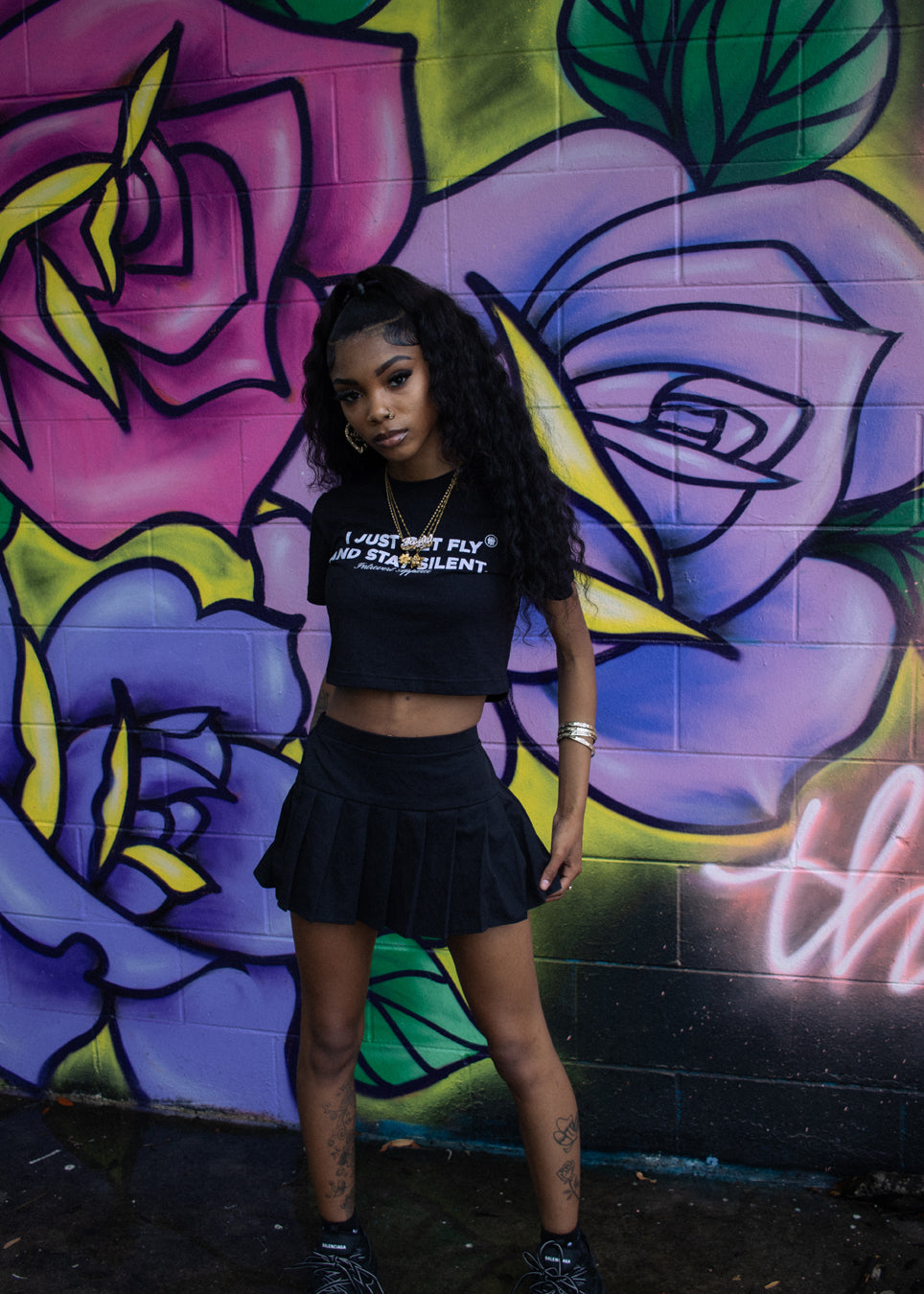 Silent Crop Top Onyx