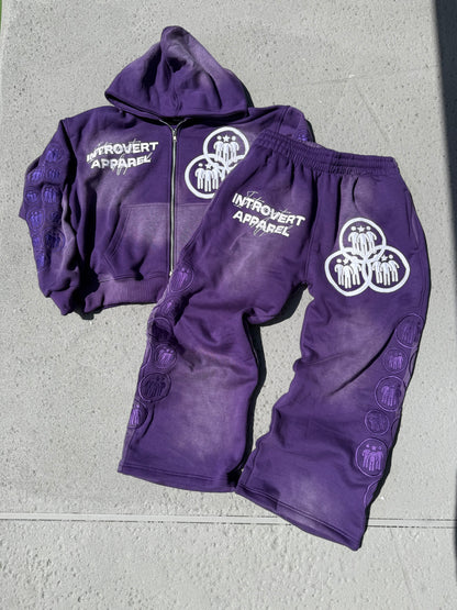Introvert V2 Sweat Pants Purple