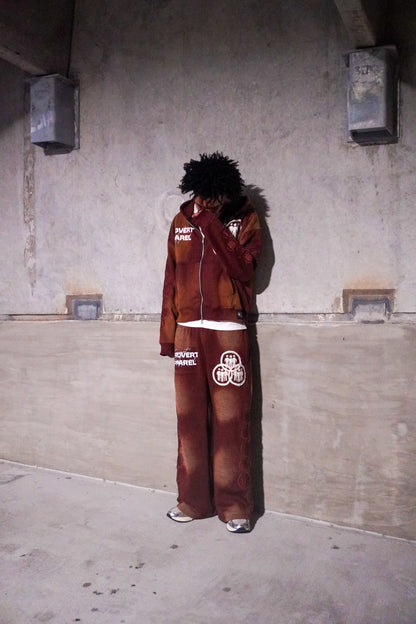 Introvert V2 Sweat Pants Brown