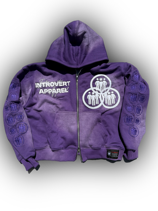 Introvert V2 Zip Up Purple