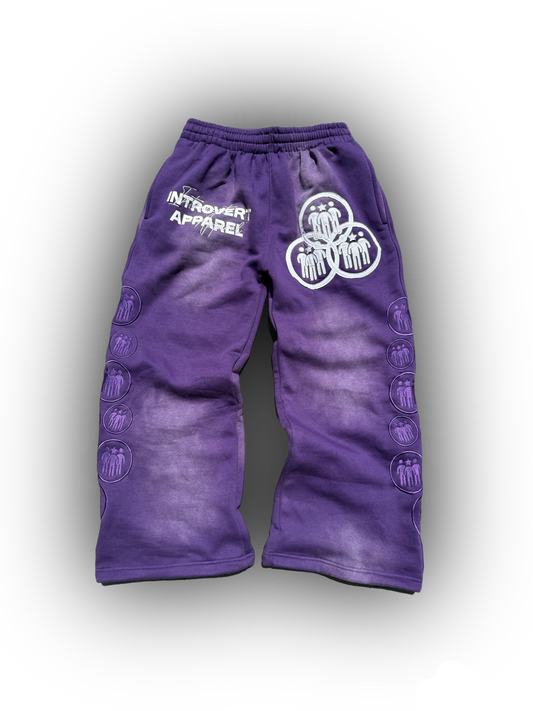 Introvert V2 Sweat Pants Purple