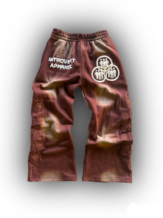 Introvert V2 Sweat Pants Brown